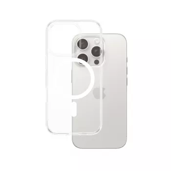 Funda PanzerGlass HardCase Transparente con MagSafe Blanco iPhone 16 Pro