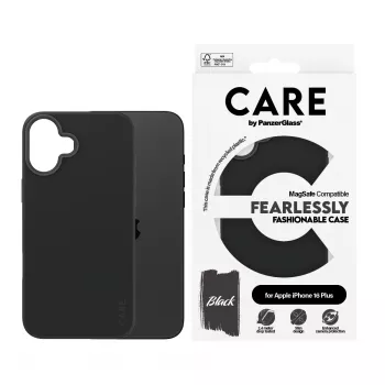 PanzerGlass CARE™ by ® Funda negra con MagSafe iPhone 16 Plus, funda, Apple, Apple - iPhone 16 Plus, negro