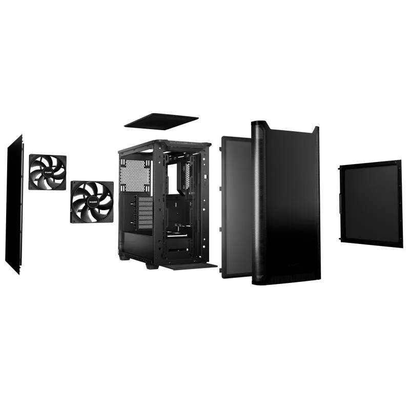 Caja PC be quiet! PURE BASE 501 Black Midi Tower (envase abierto)