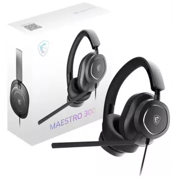 MSI Maestro 300 auriculares gaming con cable con diadema USB Type-C / USB Type-A Negro