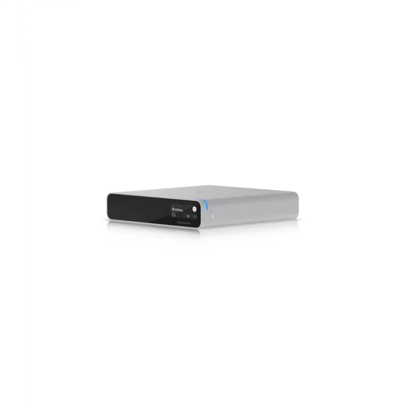 Gateway/controlador de red UBIQUITI CloudKey+ UCK-G2-SSD con SSD de 1 TB, 3 GB RAM, pantalla OLED, PoE, Gigabit Ethernet