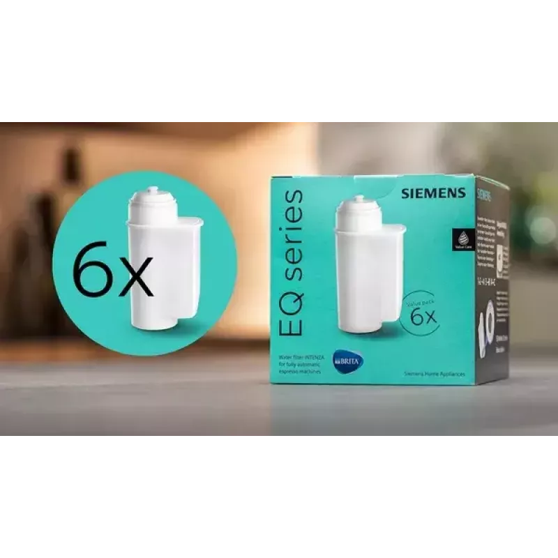 Filtro de agua Siemens TZ70063A compatibilidad serie EQ 6 uds.