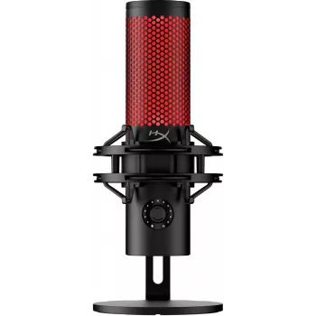 HyperX QuadCast 2 - Micrófono USB (negro), micrófono para podcast, -7,5 dB, 20 – 20000 Hz, 0,05 %, 32 Ω, 24 bits