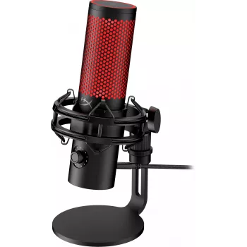 HyperX QuadCast 2 - Micrófono USB (negro), micrófono para podcast, -7,5 dB, 20 – 20000 Hz, 0,05 %, 32 Ω, 24 bits