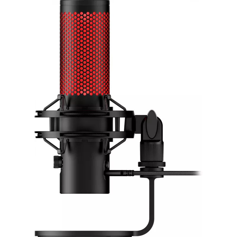 HyperX QuadCast 2 - Micrófono USB (negro), micrófono para podcast, -7,5 dB, 20 – 20000 Hz, 0,05 %, 32 Ω, 24 bits