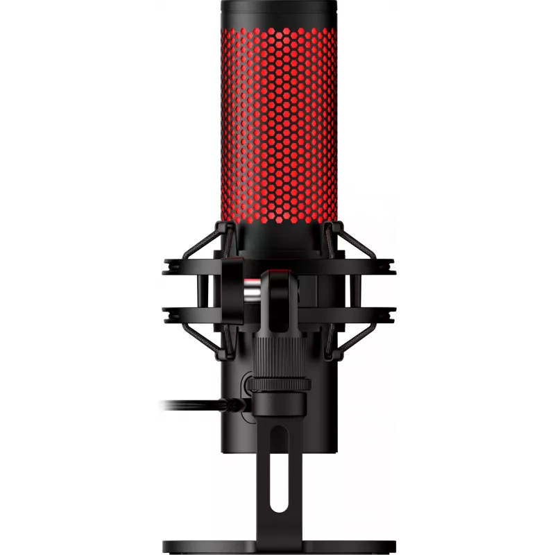HyperX QuadCast 2 - Micrófono USB (negro), micrófono para podcast, -7,5 dB, 20 – 20000 Hz, 0,05 %, 32 Ω, 24 bits