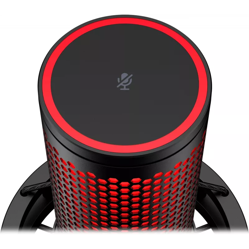 HyperX QuadCast 2 - Micrófono USB (negro), micrófono para podcast, -7,5 dB, 20 – 20000 Hz, 0,05 %, 32 Ω, 24 bits