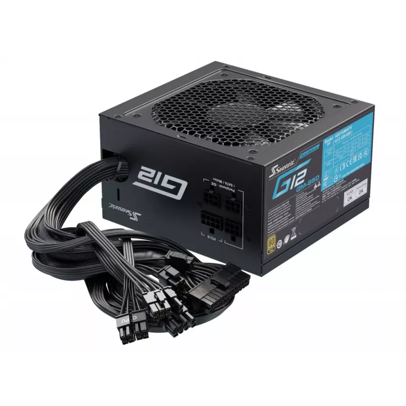 Fuente de alimentación SEASONIC G12 Gm 850 W 20+4 pines ATX ATX negra