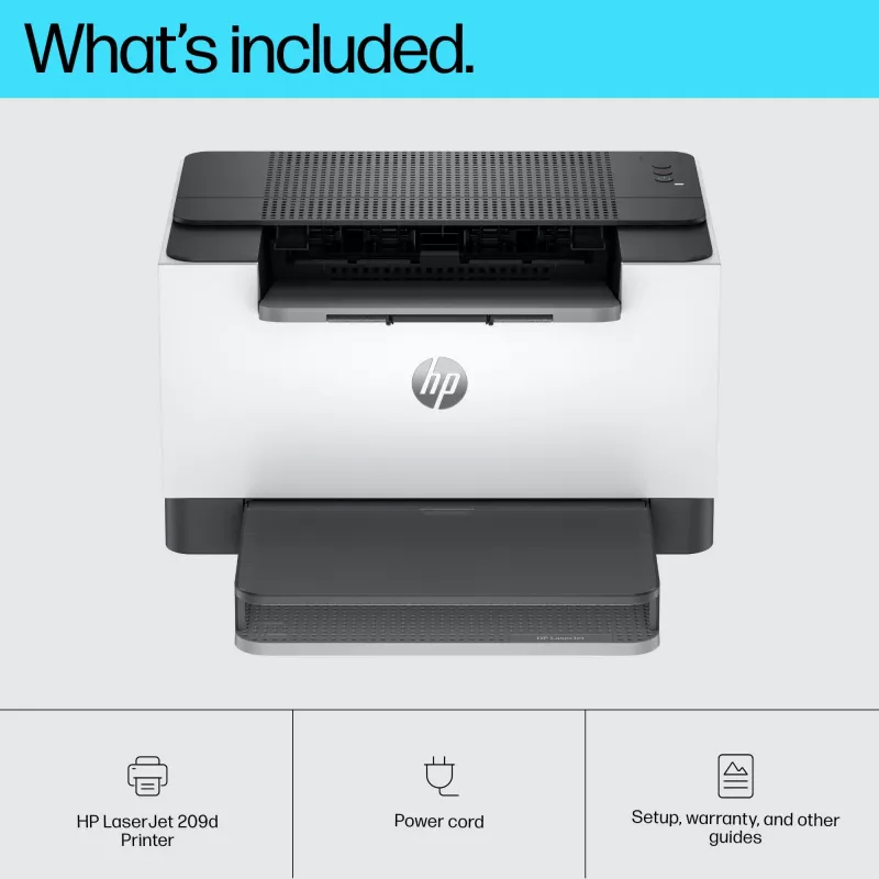 Impresora HP LaserJet M209d, láser, 600 x 600 DPI, A4, 29 ppm, impresión dúplex, negra, blanca