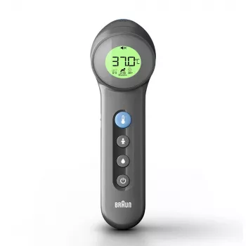 Termómetro frontal sin contacto Braun BNT400, gris
