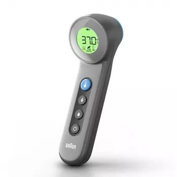 Termómetro frontal sin contacto Braun BNT400, gris