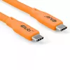 CLUB3D cable / adaptador cable USB USB4 Gen 2x2 2 m USB C naranja