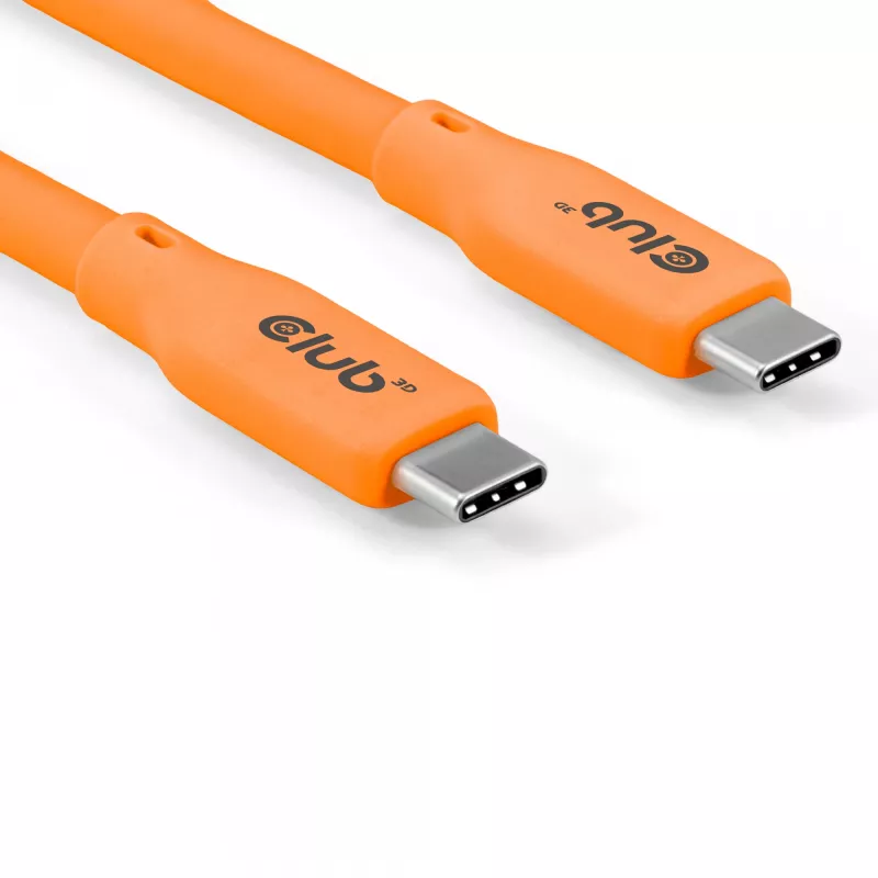 CLUB3D cable / adaptador cable USB USB4 Gen 2x2 2 m USB C naranja