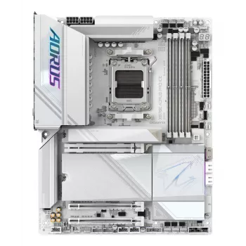 Placa base GIGABYTE X870E AORUS PRO ICE — AMD X870E, zócalo AM5, ATX, DDR5, 4×DIMM, Wi‑Fi 7, LAN 2.5Gb