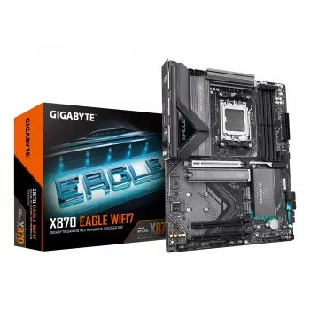 Placa base GIGABYTE X870 EAGLE WIFI7 ATX, chipset AMD X870, zócalo AM5, DDR5, 4x DIMM, Wi‑Fi 7, LAN 2,5Gb