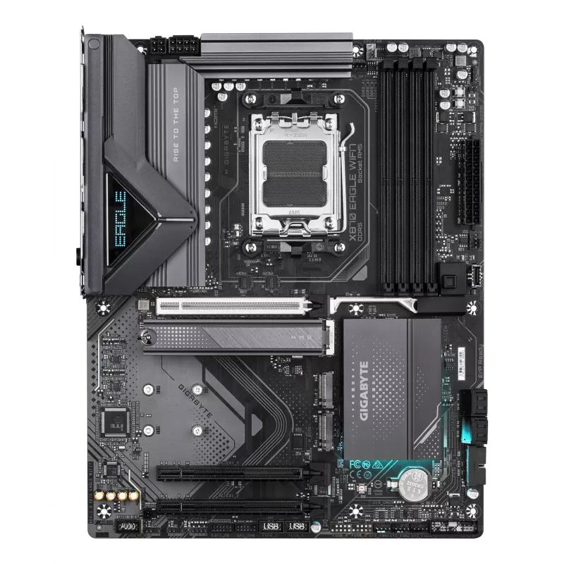 Placa base GIGABYTE X870 EAGLE WIFI7 ATX, chipset AMD X870, zócalo AM5, DDR5, 4x DIMM, Wi‑Fi 7, LAN 2,5Gb