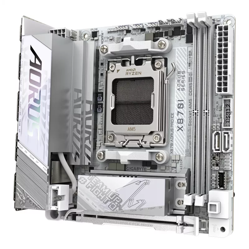 Placa base GIGABYTE X870I AORUS PRO ICE, AMD AM5, Mini-ITX