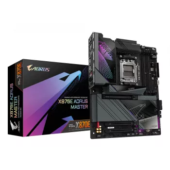 Placa base GIGABYTE X870E AORUS MASTER, AMD, zócalo AM5, ATX