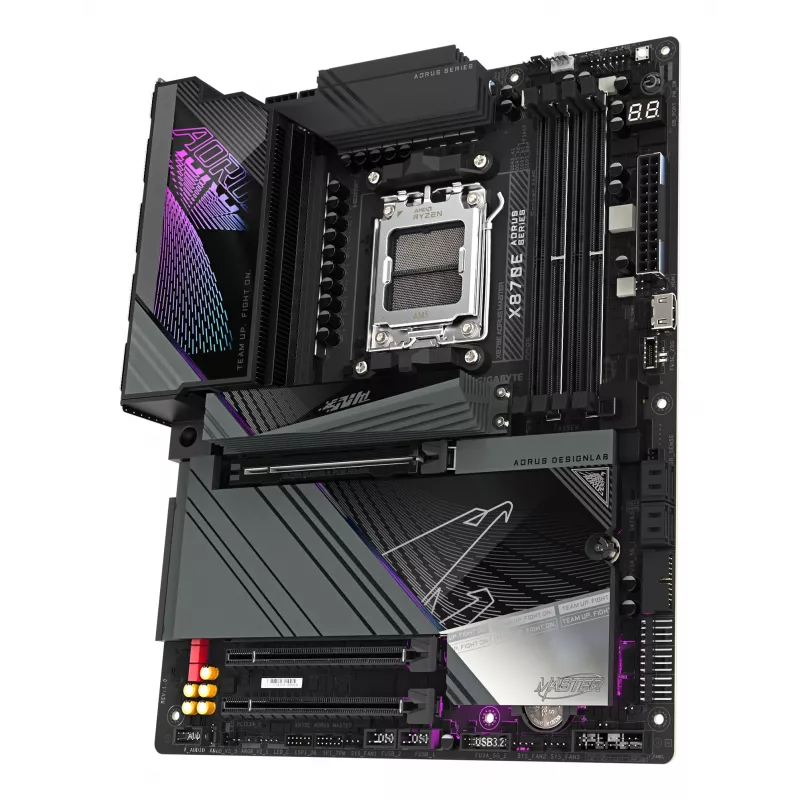 Placa base GIGABYTE X870E AORUS MASTER, AMD, zócalo AM5, ATX