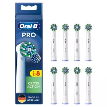 Oral-B CrossAction 8 uds. blanco