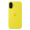 Funda de silicona Apple iPhone 16 Plus MagSafe amarillo