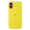 Funda de silicona Apple iPhone 16 Plus MagSafe amarillo