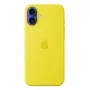 Funda de silicona Apple iPhone 16 Plus MagSafe amarillo