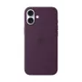 APPLE funda de silicona Apple con MagSafe iPhone 16 Plus ciruela