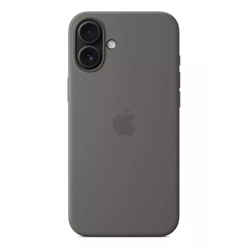 APPLE funda de silicona Apple con MagSafe iPhone 16 Plus gris piedra