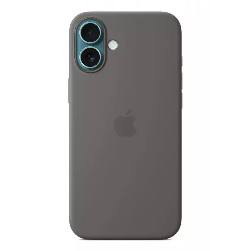APPLE funda de silicona Apple con MagSafe iPhone 16 Plus gris piedra