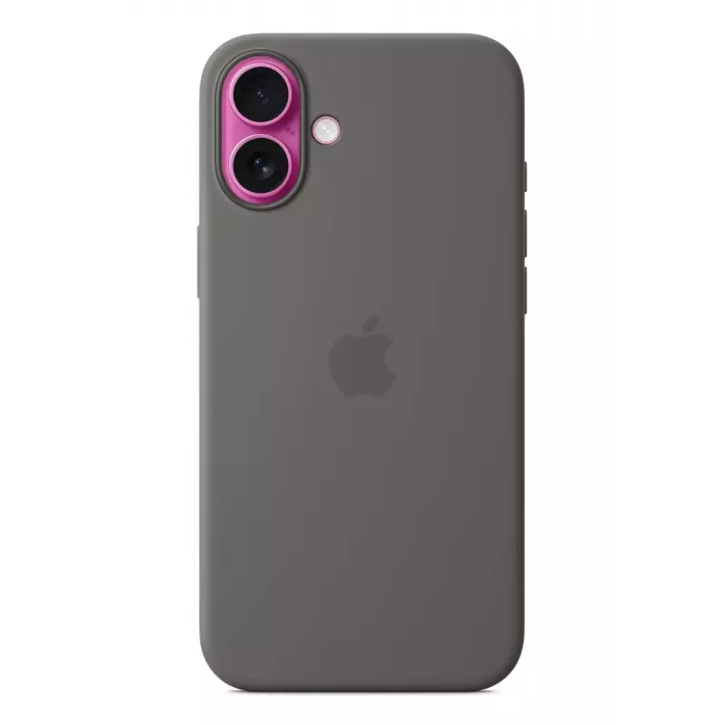 APPLE funda de silicona Apple con MagSafe iPhone 16 Plus gris piedra