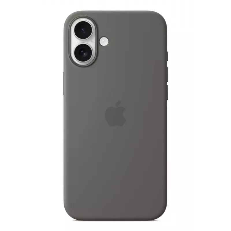 APPLE funda de silicona Apple con MagSafe iPhone 16 Plus gris piedra