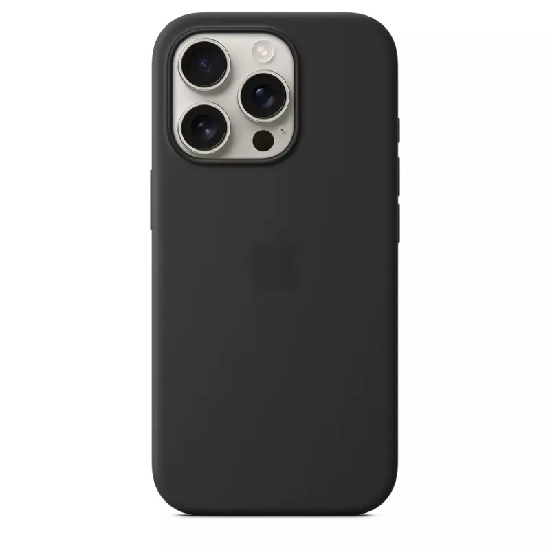 APPLE funda de silicona Apple con MagSafe iPhone 16 Pro negro