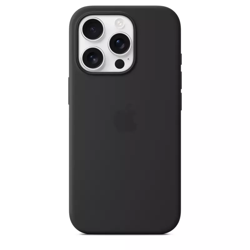 APPLE funda de silicona Apple con MagSafe iPhone 16 Pro negro