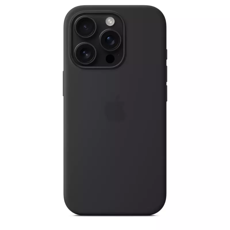 APPLE funda de silicona Apple con MagSafe iPhone 16 Pro negro
