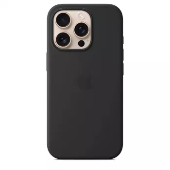 APPLE funda de silicona Apple con MagSafe iPhone 16 Pro negro