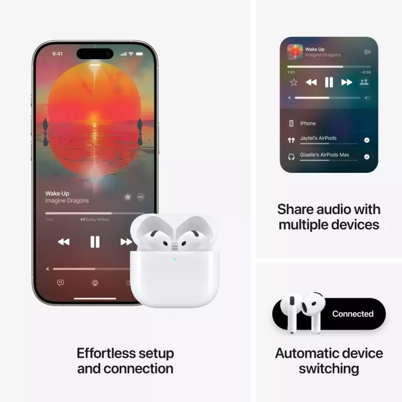Auriculares Apple AirPods 4.ª generación cancelación activa de ruido