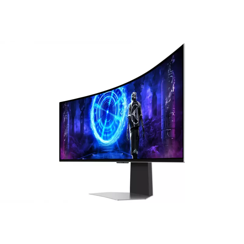 Samsung G95SD monitor de ordenador 124,5 cm (49 inch) 5120 x 1440 píxeles Dual QHD OLED plateado