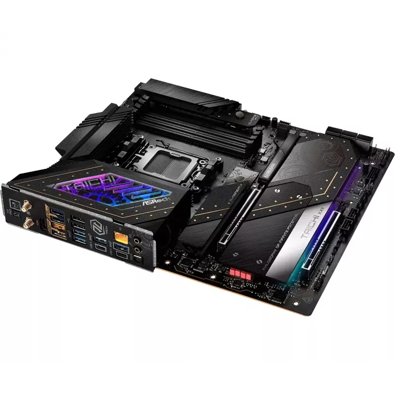 Placa base ASRock X870E Taichi — AMD X870E, Socket AM5, Extended ATX, DDR5, 4 DIMM, hasta 256GB, Wi-Fi 7, 5Gb LAN