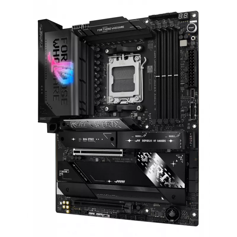 Placa base ASUS ROG STRIX X870E-E GAMING WIFI ATX, AMD X870E, Socket AM5, DDR5, 4 DIMM, Wi-Fi 7, Bluetooth 5.4, 5Gb LAN