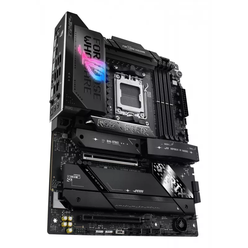 Placa base ASUS ROG STRIX X870E-E GAMING WIFI ATX, AMD X870E, Socket AM5, DDR5, 4 DIMM, Wi-Fi 7, Bluetooth 5.4, 5Gb LAN