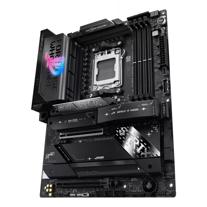 Placa base ASUS ROG STRIX X870E-E GAMING WIFI ATX, AMD X870E, Socket AM5, DDR5, 4 DIMM, Wi-Fi 7, Bluetooth 5.4, 5Gb LAN