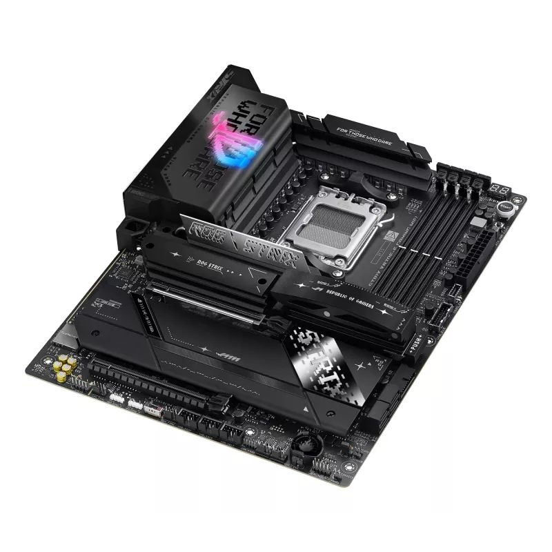Placa base ASUS ROG STRIX X870E-E GAMING WIFI ATX, AMD X870E, Socket AM5, DDR5, 4 DIMM, Wi-Fi 7, Bluetooth 5.4, 5Gb LAN