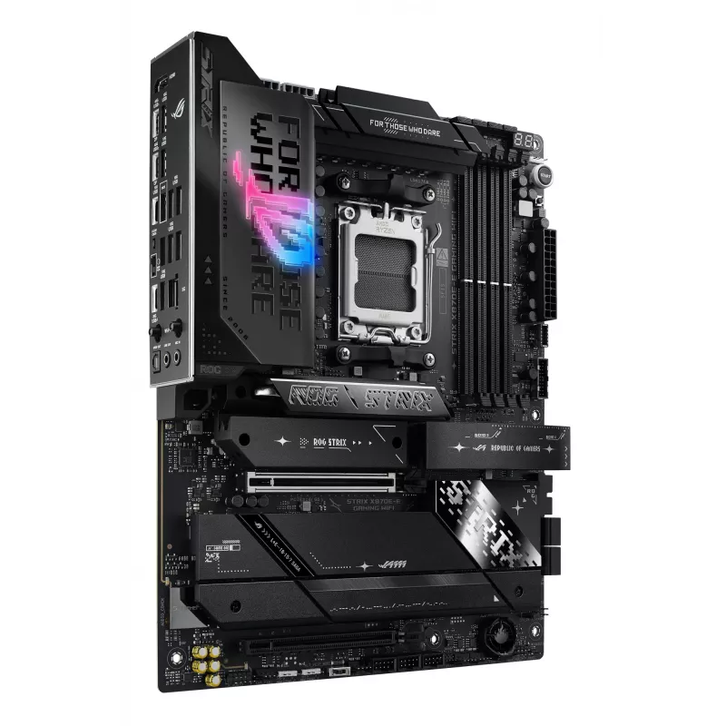 Placa base ASUS ROG STRIX X870E-E GAMING WIFI ATX, AMD X870E, Socket AM5, DDR5, 4 DIMM, Wi-Fi 7, Bluetooth 5.4, 5Gb LAN