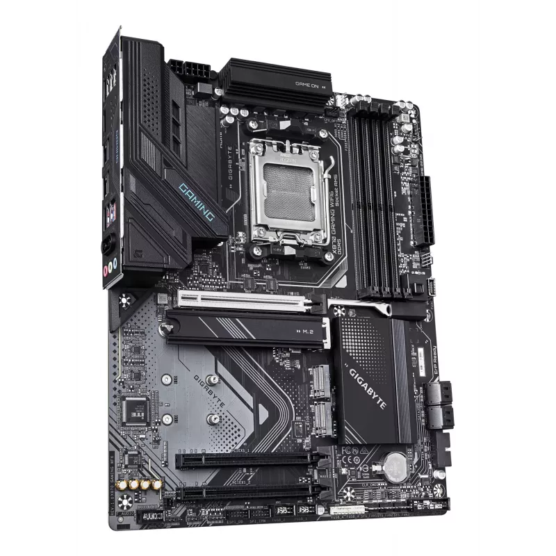 Placa base GIGABYTE X870 GAMING WIFI6 ATX, AMD X870, Socket AM5, DDR5, 4x DIMM, hasta 256 GB, Wi-Fi 6, 2.5Gb LAN