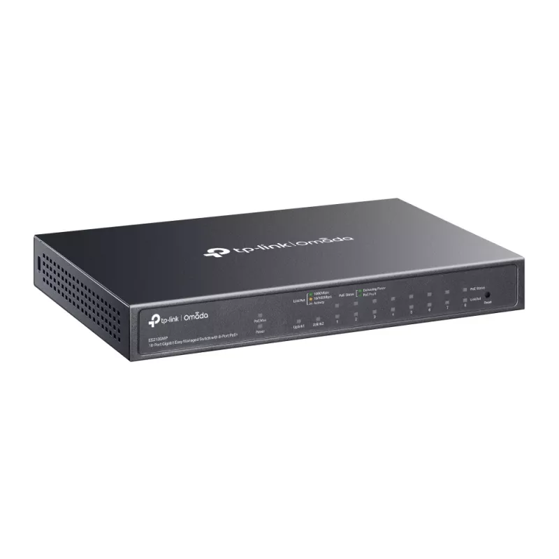 Switch gestionado TP-Link Omada ES210GMP 10 Puertos Gigabit Ethernet PoE