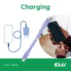 Cable USB-C CLUB3D CAC-3004 2m Lila
