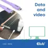 Cable USB-C CLUB3D CAC-3004 2m Lila