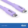 Cable USB-C CLUB3D CAC-3004 2m Lila