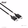Cable CLUB3D DisplayPort™ 2.1 Bidireccional VESA DP80 Certificado 4K240Hz, 8K60Hz o 10K60Hz M/M 1.6m/5.25ft